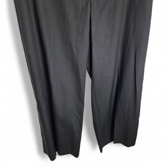 Vince Wide Leg Lyocell Linen Blend Black Pants Size 2 - Picture 5 of 9